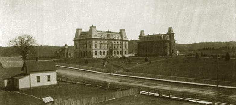 Villard and Deady Halls, historic photo