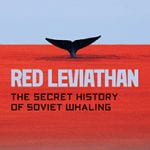 Cover of Red Leviathan: fluke of whale in a red sea.